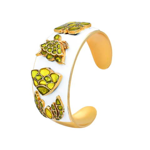 BAN20 WHITE ENAMEL CUFF