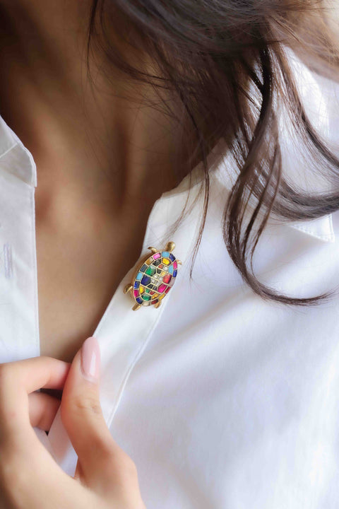 TURTLE BROOCH